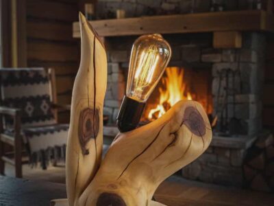 Lampe à poser "LA RUSTIQUE"