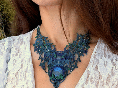 Lumren Moon, bijoux en micro-macramé