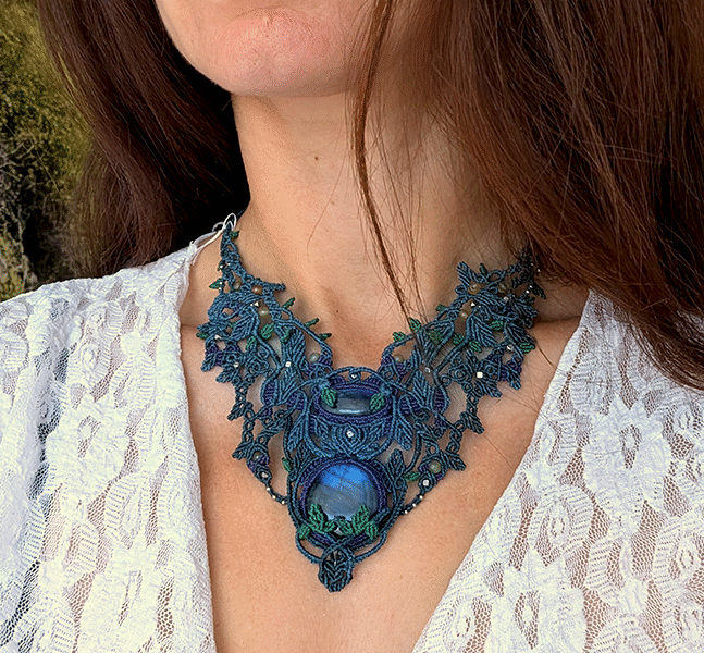 Lumren Moon, bijoux en micro-macramé