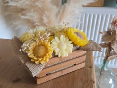 Bouquet de fleurs en cire