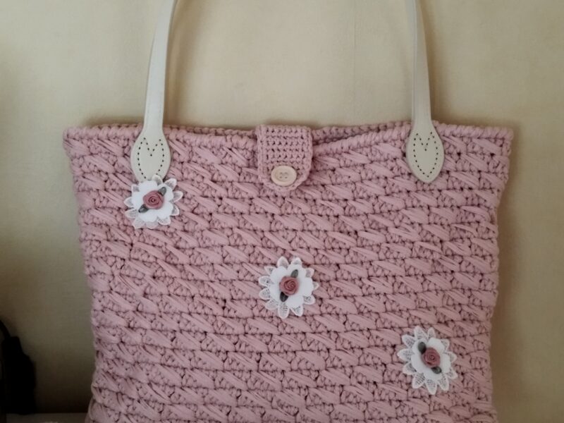 Sac cabas rose