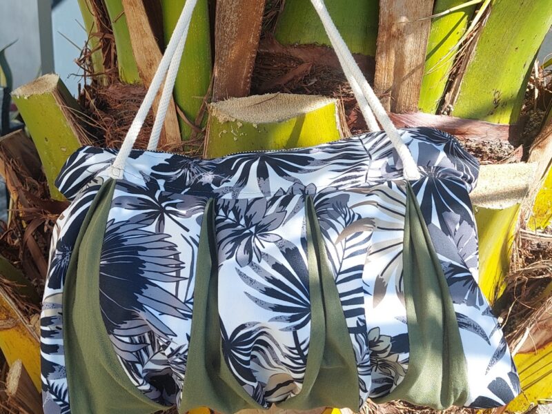 Sac à main tropical & kaki