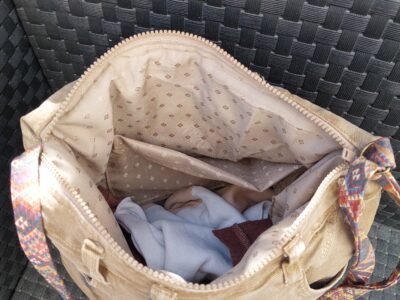 Sac bandoulière jean & kilim