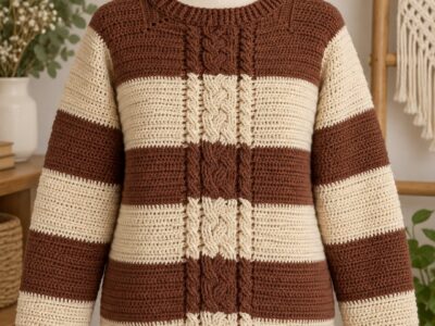 Pull-over au crochet