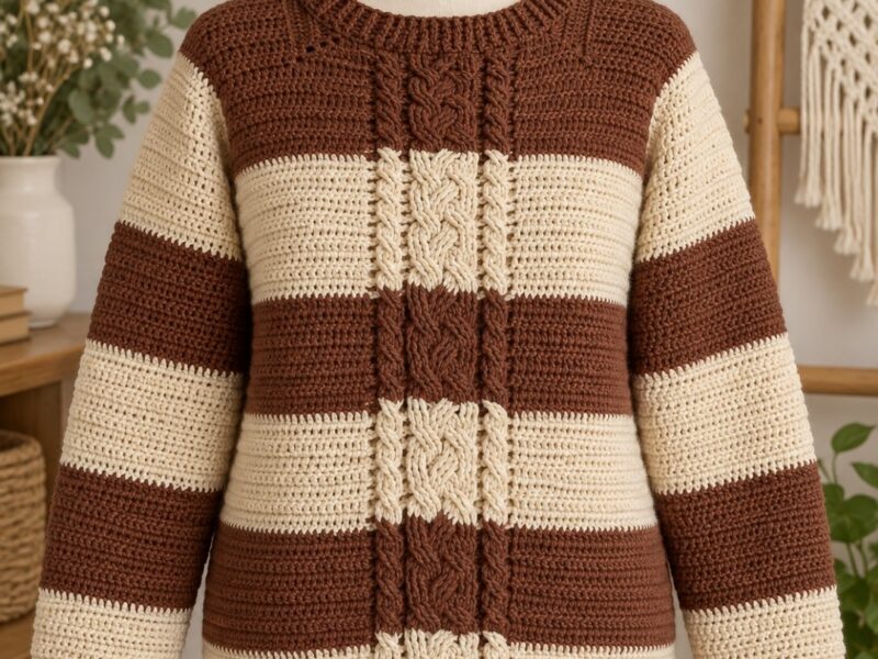 Pull-over au crochet