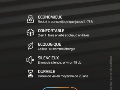 Installation/mise en service/ entretien de climatisation réversible