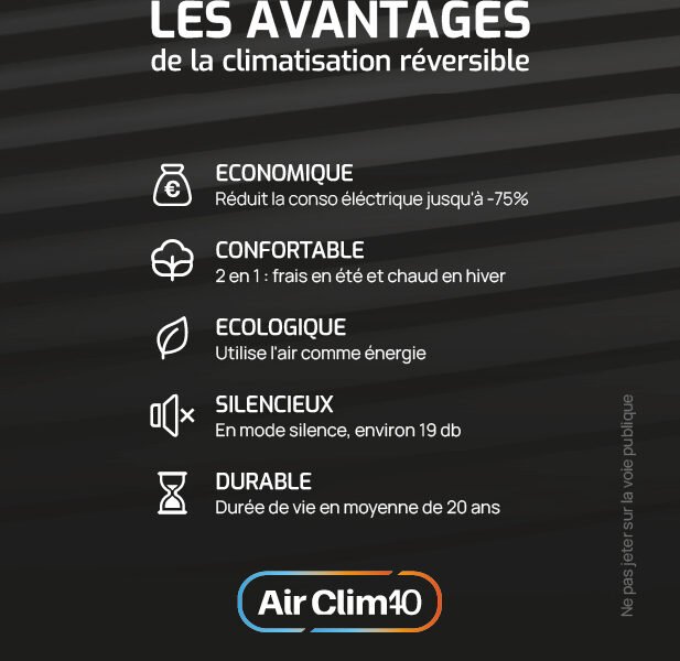 Installation/mise en service/ entretien de climatisation réversible