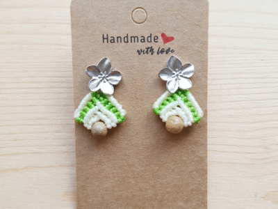 Les boucles d’oreilles Fleur de Cerisier