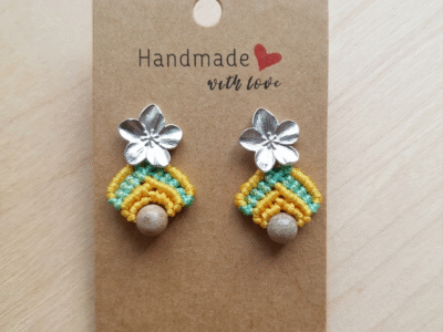 Les boucles d’oreilles Fleur de Cerisier