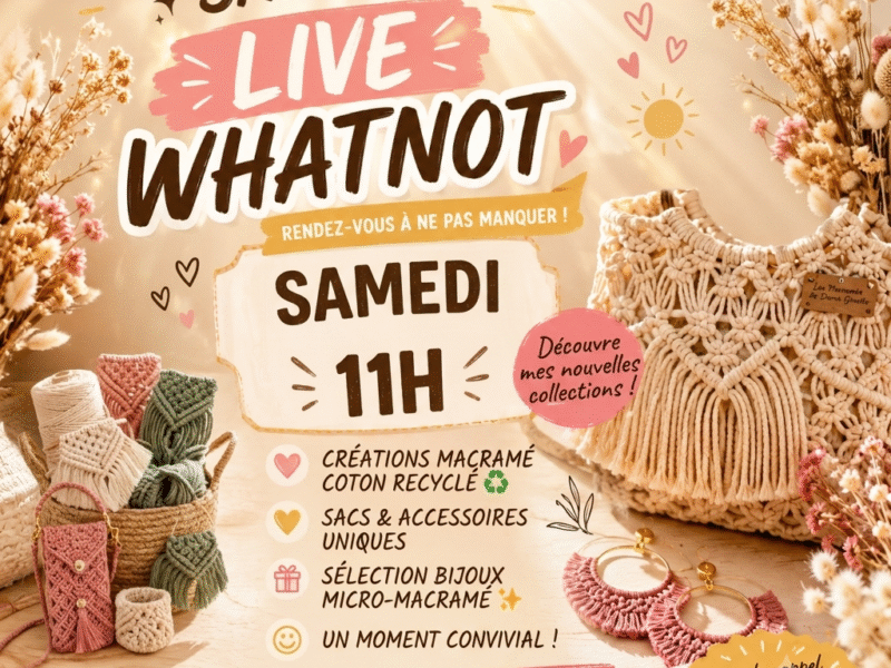 "Vente Flash Macramé, Spécial Pépites Fait-Main"