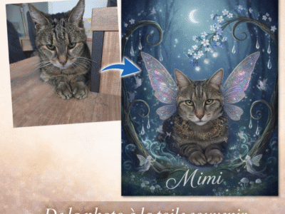 Toiles souvenirs personnalisées – Portraits d’animaux à partir de vos photos