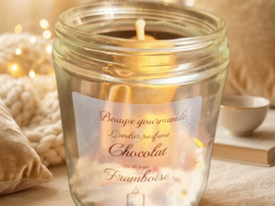 Bougie et Bouquet parfumé