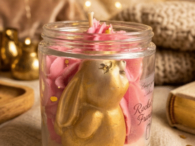 Bougie et Bouquet parfumé