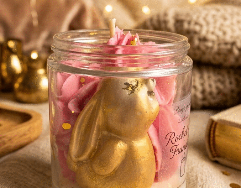 Bougie et Bouquet parfumé