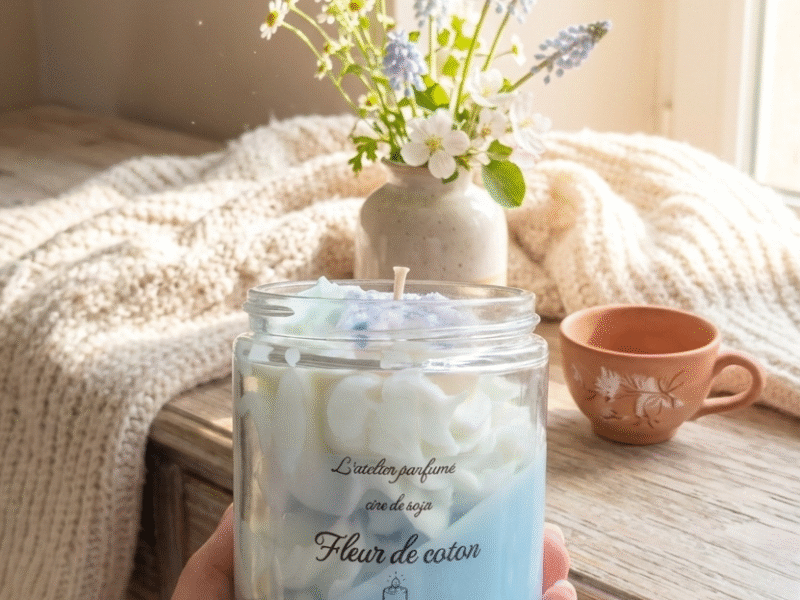 Bougie et Bouquet parfumé