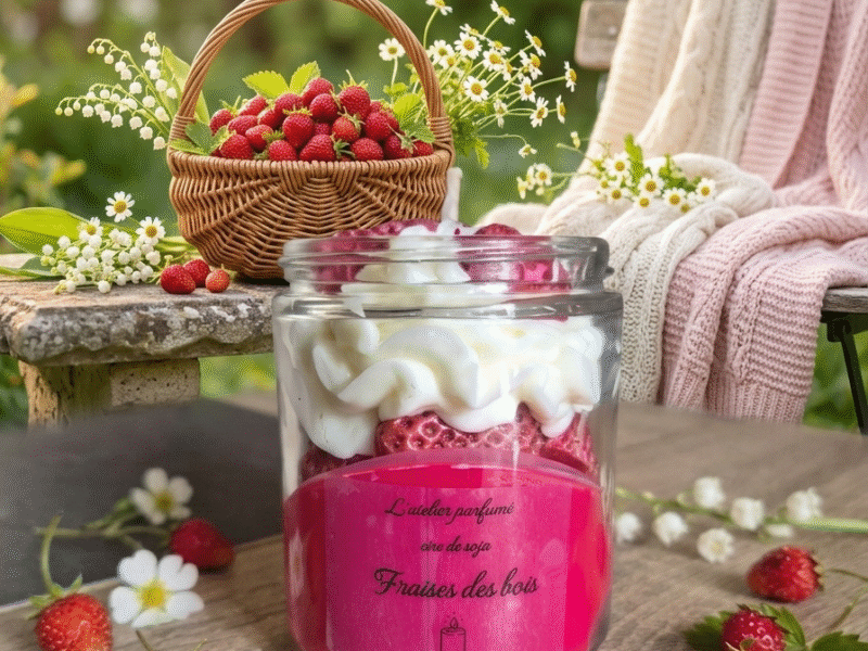 Bougie et Bouquet parfumé