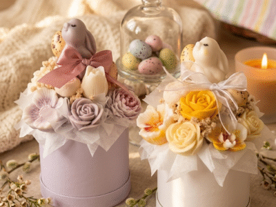 Bougie et Bouquet parfumé