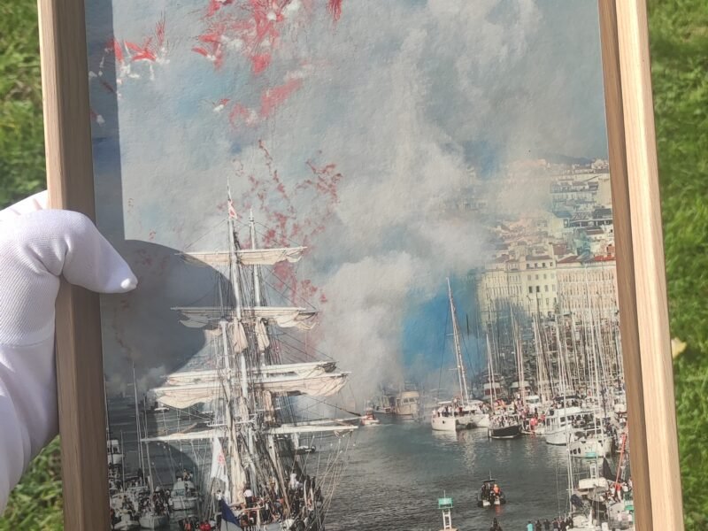 Ambiance Olympienne Caisse Américaine 24x36cm Décoration d'intérieur haut de gamme