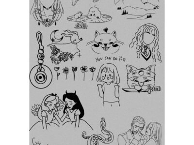 Dessinatrice projets tatouages