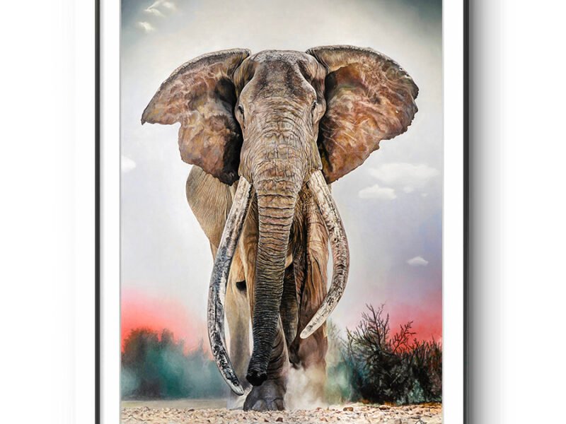 Pastel animalier hyperréaliste