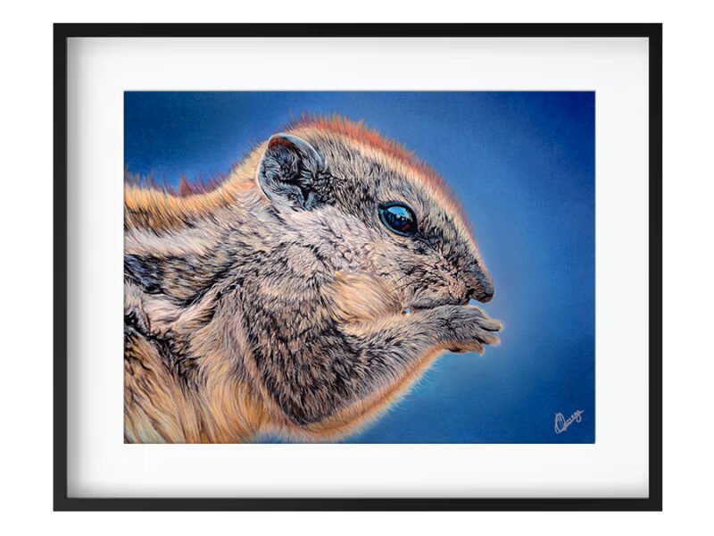 Pastel animalier hyperréaliste