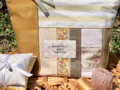 Créations textiles - Décorations et accessoires en linge ancien et tissus upcyclés