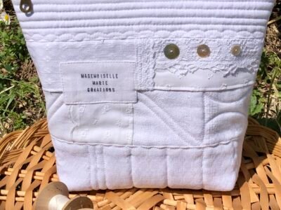 Créations textiles - Décorations et accessoires en linge ancien et tissus upcyclés