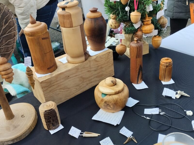 Création d'objets en bois tournés