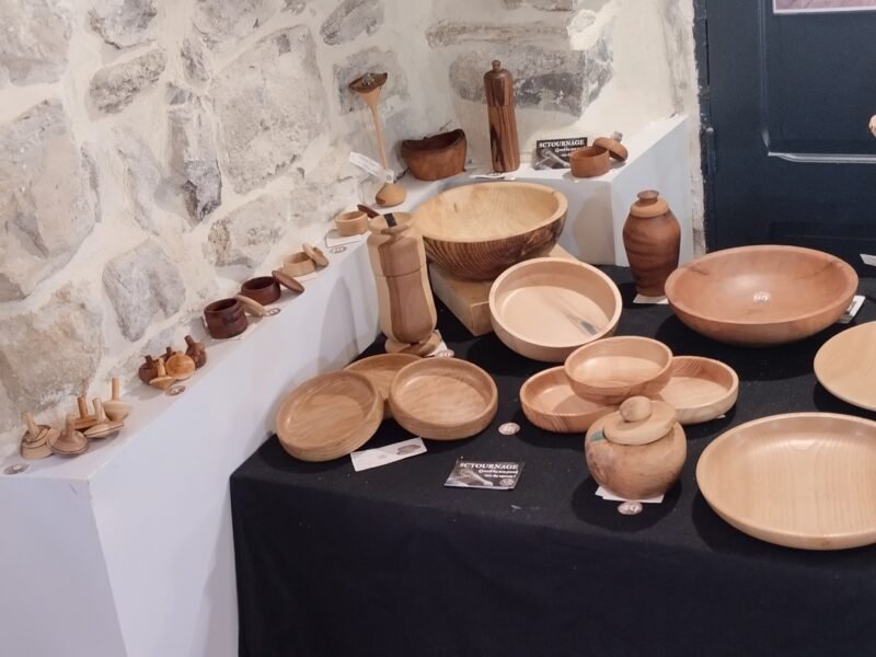 Création d'objets en bois tournés
