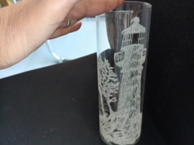 Gravure sur verre et bois
