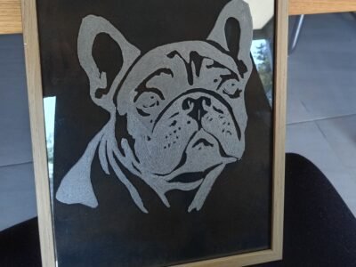 Gravure sur verre et bois