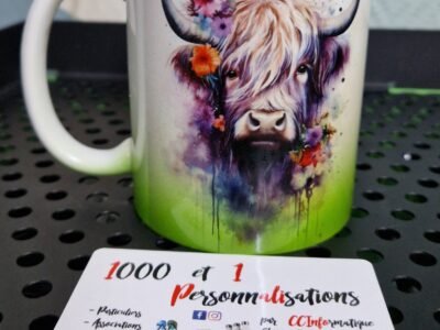 Mug personnalisé thème vache