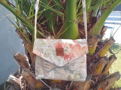 Sac bandoulière fleuri tissu d'ameublement