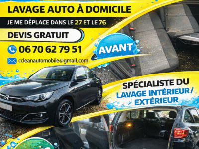 Nettoyage intérieur et/ou extérieur de véhicules