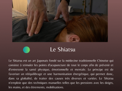 Praticien de Shiatsu - Massothérapeute - Énergéticien