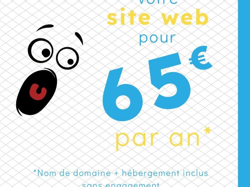 🎯 Votre site pro à seulement 65 €/an – tout compris !