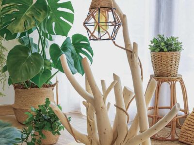 Lampe "Eclat d'hibiscus