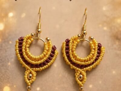 Boucles d’oreilles macramé personnalisable