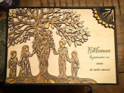 décoration intérieur tableau horloge gravure sur différents support