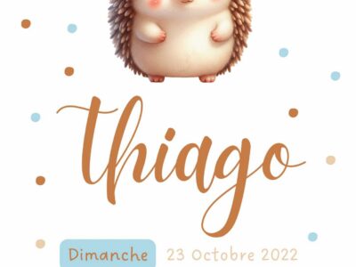 Affiche personnalisée ourson