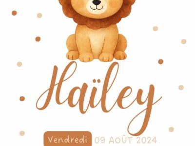 Affiche personnalisée ourson