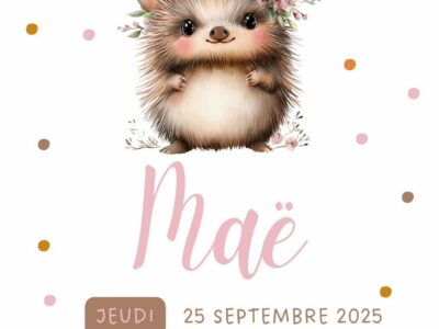 Affiche personnalisée ourson