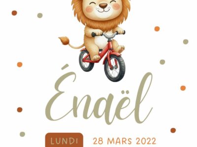 Affiche personnalisée ourson