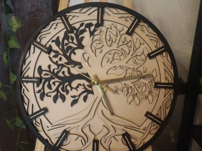 décoration intérieur tableau horloge gravure sur différents support