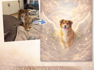 Toiles souvenirs personnalisées – Portraits d’animaux à partir de vos photos