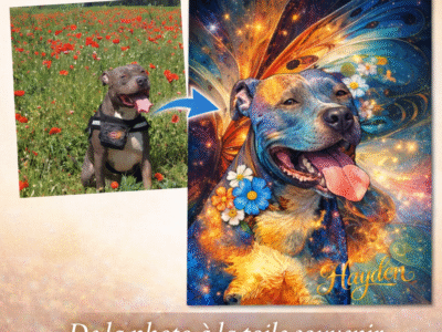 Toiles souvenirs personnalisées – Portraits d’animaux à partir de vos photos