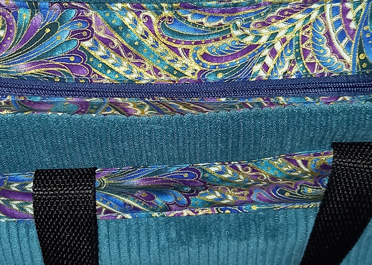 Sac besace, zippé "Jade"