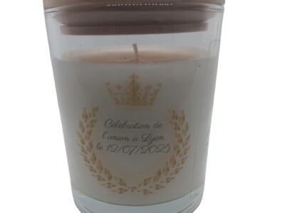 Bougies artisanales fabriqué à lyon - 100% personalisables pour tous vos événements (naissance, mariage, communion...)