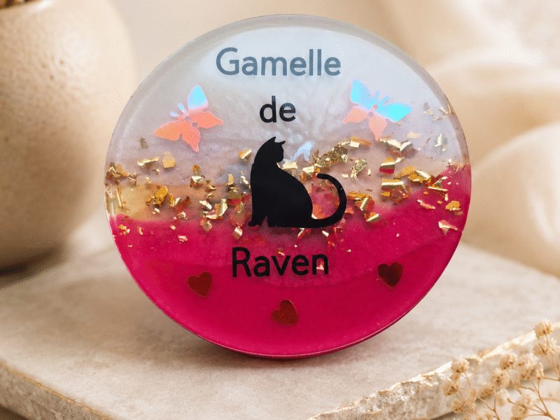 Dessous de gamelle personnalisé pour animal