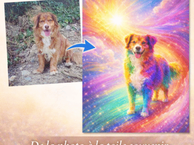 Toiles souvenirs personnalisées – Portraits d’animaux à partir de vos photos